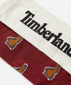 Timberland Men Accessories-2-Pack Timberland® All Over Print Crew Sock- TB0A2PVDEFF-timberland store near me 2