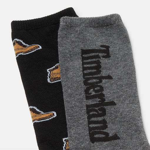 Timberland Men Accessories-2-Pack Timberland® All Over Print Crew Sock- TB0A2PVD001-timbs men - Image 2