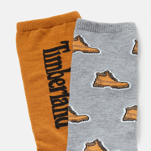 Timberland Men Accessories-2-Pack Timberland® All Over Print Crew Sock- TB0A2PVD052-timberland store - Image 2