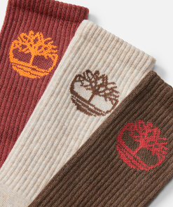 Timberland Men Accessories-3-Pack Bowden Crew Sock With Tree Logo- TB0A2PTZEFU-timberlands 2