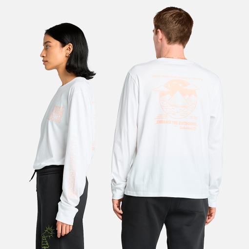 Timberland Featured Collections All Gender Collection-"All Day Outside" Long Sleeve T-Shirt- TB0A6WU1100-timberland sale - Image 2