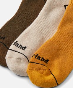 Timberland Men Accessories-Bowden 3-Pack Crew Sock- TB0A2PTT302-timberland outlet 2