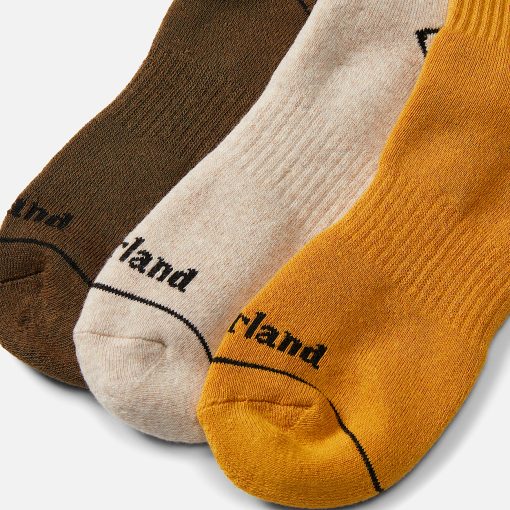 Timberland Men Accessories-Bowden 3-Pack Crew Sock- TB0A2PTT302-timberland outlet - Image 2