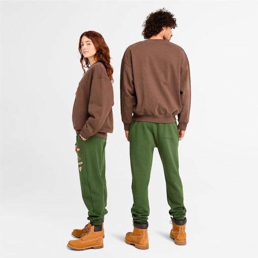 Timberland Featured Collections All Gender Collection-Box Fit Badge Crew Neck- TB0A62XK243-timberland store - Image 2