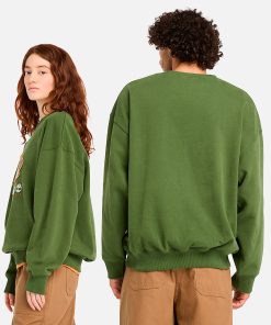 Timberland Featured Collections All Gender Collection-Box Fit Badge Crew Neck- TB0A62XKEIN-timberland store 2