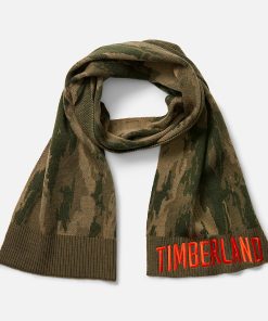 Timberland Men Accessories-Camo Jacquard Scarf- TB0A5ZRJA58-timberland boots near me