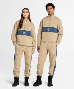 Timberland Clothing Cut-and-Sew Quarter-Zip Sweatshirt-Cut-and-Sew Quarter-Zip Sweatshirt- TB0A6FCTEQE-timberland loafers