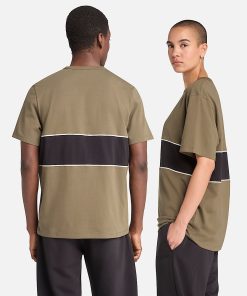 Timberland Clothing Cut-and-Sew Short-Sleeve T-Shirt-Cut-and-Sew Short-Sleeve T-Shirt- TB0A6FB7Z28-timberland boots on sale 2