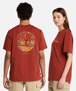 Timberland Clothing Illustrated Tree Logo Back Graphic T-Shirt-Illustrated Tree Logo Back Graphic T-Shirt- TB0A6DG5EOD-timberland loafers 2