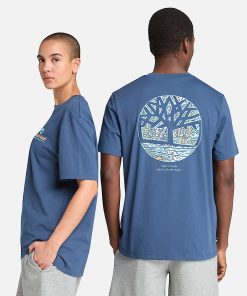 Timberland Clothing Illustrated Tree Logo Back Graphic T-Shirt-Illustrated Tree Logo Back Graphic T-Shirt- TB0A6DG5288-timberland near me 2