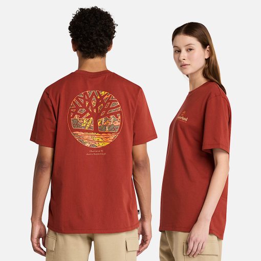 Timberland Clothing Illustrated Tree Logo Back Graphic T-Shirt-Illustrated Tree Logo Back Graphic T-Shirt- TB0A6DG5EOD-timberland boots on sale - Image 2