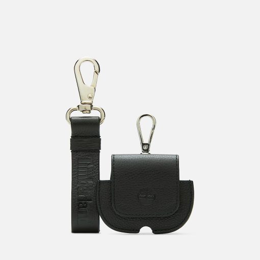 Timberland Men Accessories-Leather Keyring and Apple AirPods® Case Gift Set- TB0A5MW5001-timberland store near me