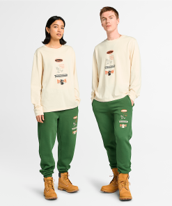 Timberland Featured Collections All Gender Collection-Long Sleeve “Made For Working” Graphic T-Shirt- TB0A6WTPEFL-timbs