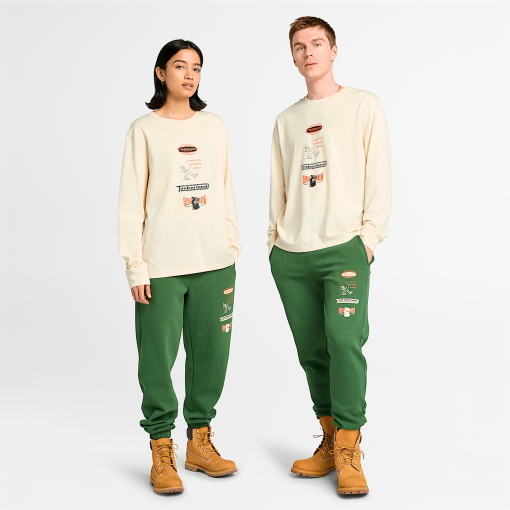 Timberland Featured Collections All Gender Collection-Long Sleeve "Made For Working" Graphic T-Shirt- TB0A6WTPEFL-timbs