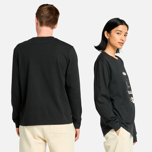 Timberland Featured Collections All Gender Collection-Long Sleeve "Made For Working" Graphic T-Shirt- TB0A6WTP001-timberland loafers - Image 2