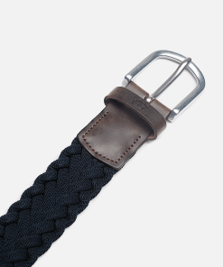 Timberland Men Accessories-Mens 35mm Braided Belt with Leather Details- TB0A2N63433-timberland store 2