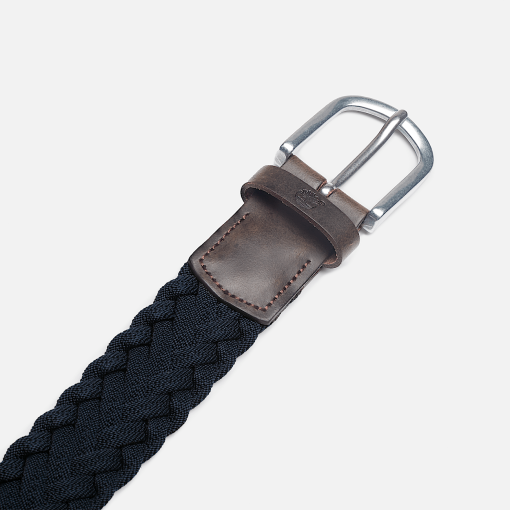 Timberland Men Accessories-Mens 35mm Braided Belt with Leather Details- TB0A2N63433-timberland store - Image 2