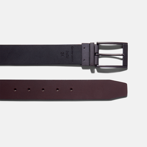 Timberland Men Accessories-Mens 38MM Classic Reversible Belt- TB0A1CMN214-black timberland - Image 2