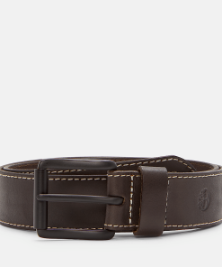 Timberland Men Accessories-Mens 38mm Edge Stitch Belt- TB0A2MNV214-timberland boots near me