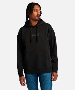 Timberland Men Clothing-Mens Back Logo Hoodie- TB0A6VEX001-timberland loafers