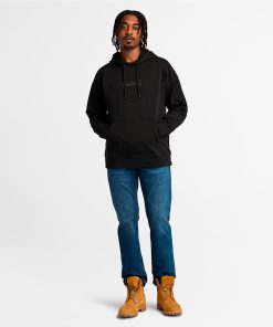 Timberland Men Clothing-Mens Back Logo Hoodie- TB0A6VEX001-timberland loafers 2