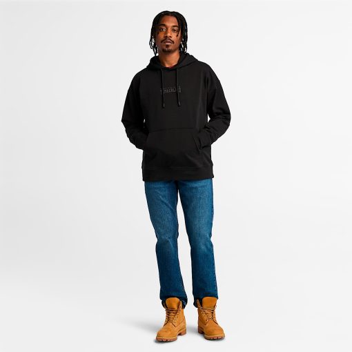 Timberland Men Clothing-Mens Back Logo Hoodie- TB0A6VEX001-timberland loafers - Image 2