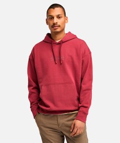 Timberland Men Clothing-Mens Back Logo Hoodie- TB0A6VEX600-timberland boots near me