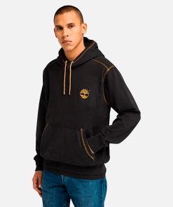 Timberland Men Clothing-Mens Contrast Stitch Logo Hoodie- TB0A6VEA001-timberland near me