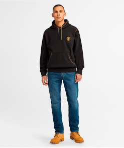 Timberland Men Clothing-Mens Contrast Stitch Logo Hoodie- TB0A6VEA001-timberland near me 2