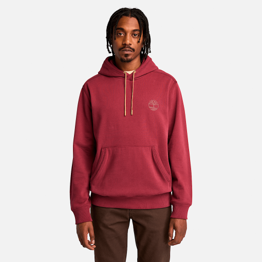 Timberland Men Clothing-Mens Contrast Stitch Logo Hoodie- TB0A6VEA600-timberland near me