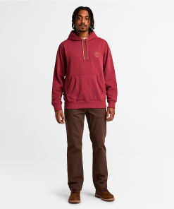 Timberland Men Clothing-Mens Contrast Stitch Logo Hoodie- TB0A6VEA600-timberland near me 2