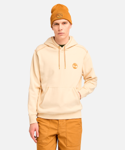 Timberland Men Clothing-Mens Contrast Stitch Logo Hoodie- TB0A6VEAEFL-timberland near me