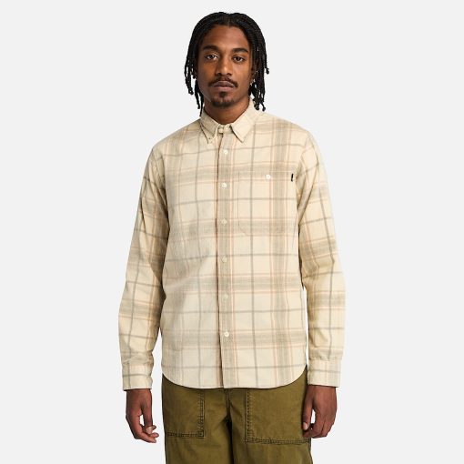 Timberland Men Clothing-Mens Corduroy Check Shirt- TB0A6UUJEHI-timberlands