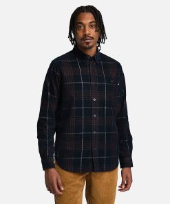 Timberland Men Clothing-Mens Corduroy Check Shirt- TB0A6UUJB68-black timberland