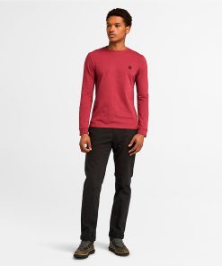 Timberland Men Clothing-Mens Dunstan River Long Sleeve T-Shirt- TB0A2BQ3600-black timberland 2