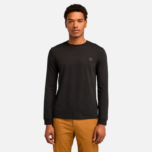 Timberland Men Clothing-Mens Dunstan River Long Sleeve T-Shirt- TB0A2BQ3X65-timbs men