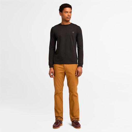 Timberland Men Clothing-Mens Dunstan River Long Sleeve T-Shirt- TB0A2BQ3X65-timbs men - Image 2