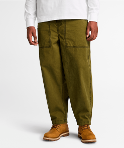 Timberland Men Clothing-Mens Goffstown Garment Dye Oxford Fatigue Pant- TB0A6UQT302-timberland boots near me