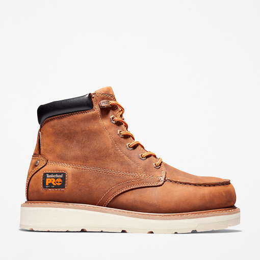 Timberland Timberland PRO® Men's Footwear-Mens Gridworks 6" Waterproof Soft Moc-Toe Work Boot- TB1A2AXR214-timberland boots near me