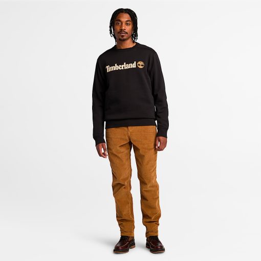 Timberland Men Clothing-Mens Kennebec River Linear Logo Crew Neck Sweatshirt- TB0A5UJY001-tims shoes - Image 2