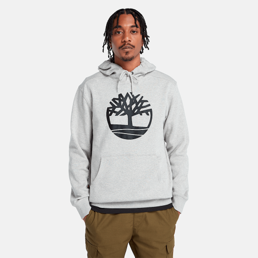 Timberland Men Clothing-Mens Kennebec River Tree Logo Hoodie- TB0A2BJH052-timberland pro