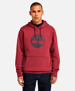 Timberland Men Clothing-Mens Kennebec River Tree Logo Hoodie- TB0A2BJH600-timberland near me