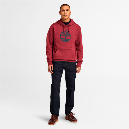 Timberland Men Clothing-Mens Kennebec River Tree Logo Hoodie- TB0A2BJH600-timberland near me - Image 2