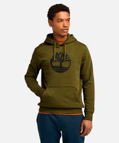 Timberland Men Clothing-Mens Kennebec River Tree Logo Hoodie- TB0A2BJH302-timberland store near me