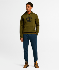 Timberland Men Clothing-Mens Kennebec River Tree Logo Hoodie- TB0A2BJH302-timberland store near me 2