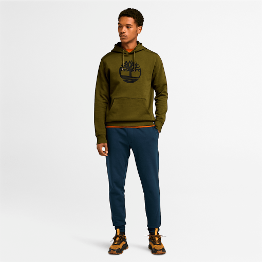 Timberland Men Clothing-Mens Kennebec River Tree Logo Hoodie- TB0A2BJH302-timberland store near me - Image 2