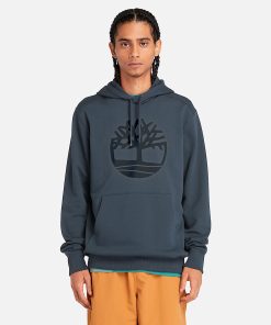 Timberland Men Clothing-Mens Kennebec River Tree Logo Hoodie- TB0A2BJHS74-timberland near me