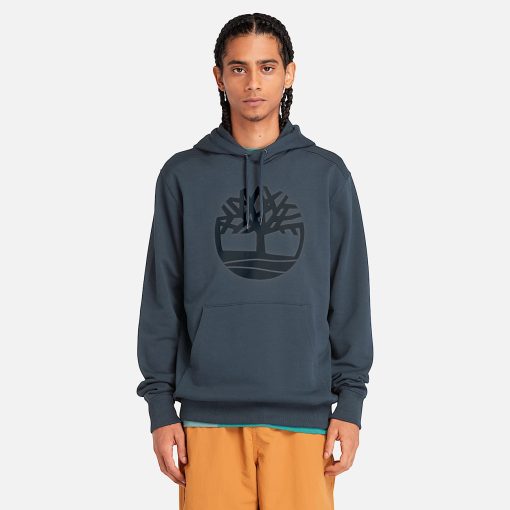 Timberland Men Clothing-Mens Kennebec River Tree Logo Hoodie- TB0A2BJHS74-timberland near me