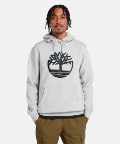 Timberland Men Clothing-Mens Kennebec River Tree Logo Hoodie- TB0A2BJH052-timberland store