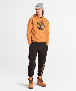 Timberland Men Clothing-Mens Kennebec River Tree Logo Hoodie- TB0A2BJHP57-timberland boots near me 2